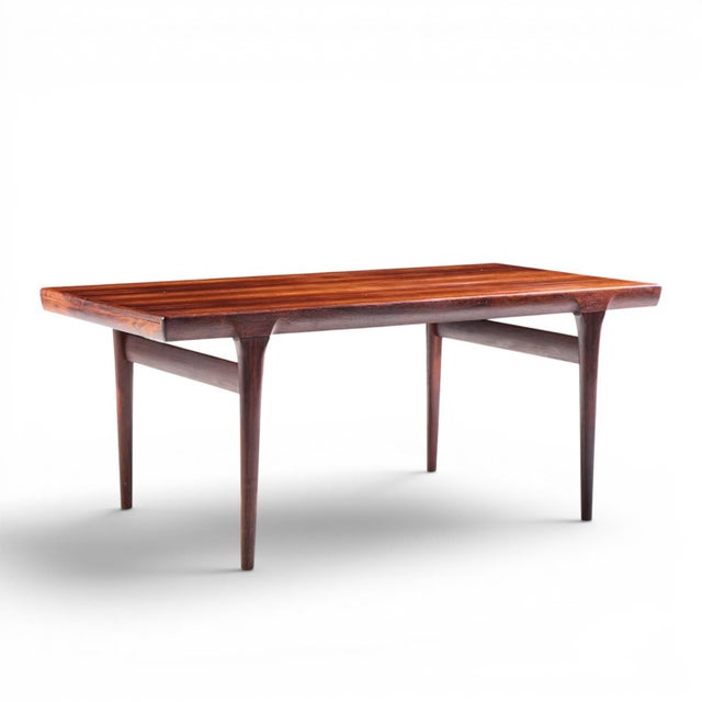 Niels Moller Mid Century Danish Rosewood Hidden Leaf Expanding Dining Table With 2 Leaves For Sale In Chicago - Image 6 of 10