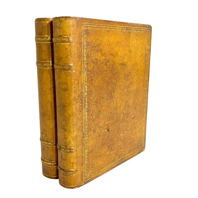 French Antique French Gilt Leather-Bound Book Box For Sale - Image 3 of 16