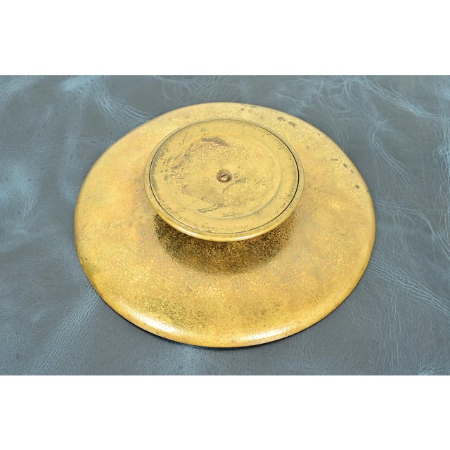 Bronze Tiffany Studios New York ‘Sea Anemone’ Bronze Doré Footed Tazza or Compote Dish For Sale - Image 8 of 11