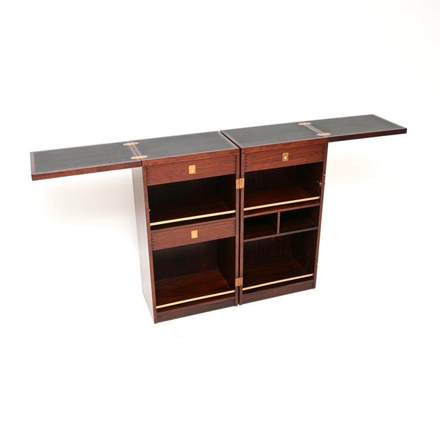 Vintage Danish Captains Bar attributed to Reno Wahl Iversen for Dyrlund, 1960s For Sale - Image 11 of 11