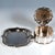 Antique Silver Tin on Presenter by J.M. Van Kempen en Zonen, Netherlands, 1872, Set of 2 For Sale - Image 4 of 10