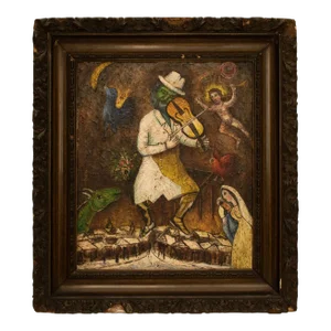 20th Century Figurative Modern Painting, Manner of Chagall