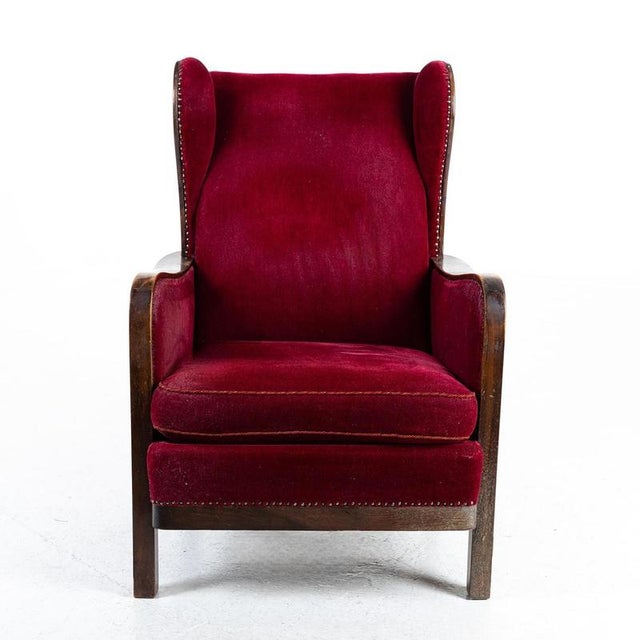 Art Deco Highback Lounge Chair attributed to Knoll, 1930s For Sale - Image 4 of 5