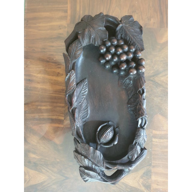 1930s Art Deco Carved Wood Centerpiece, 1930s For Sale - Image 5 of 5