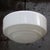 Vintage Art Deco White Opaline Glass Pendant Lamp from Philips For Sale - Image 6 of 7