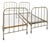 Antique Edwardian Brass Twin Beds, 1890s, Set of 2 For Sale