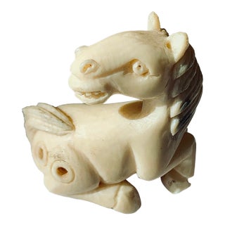 Antique Japanese Netsuke of a Reclining Horse For Sale