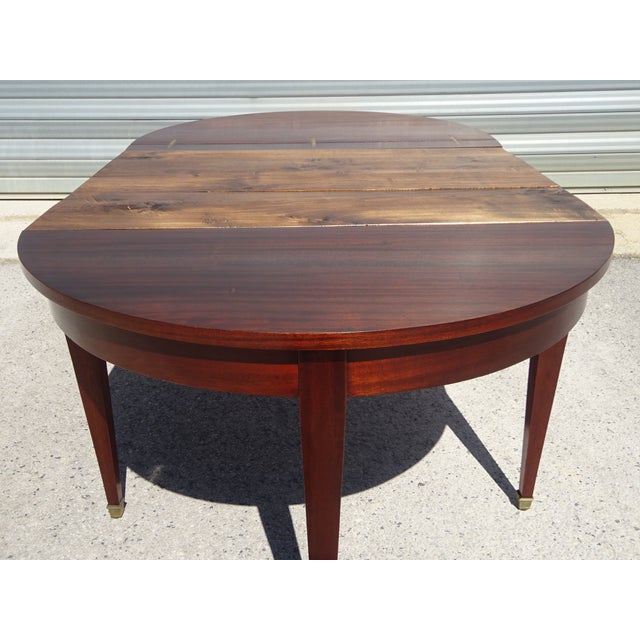 Wood Empire Extendable Half-Moon Console Table, 1950s For Sale - Image 7 of 18