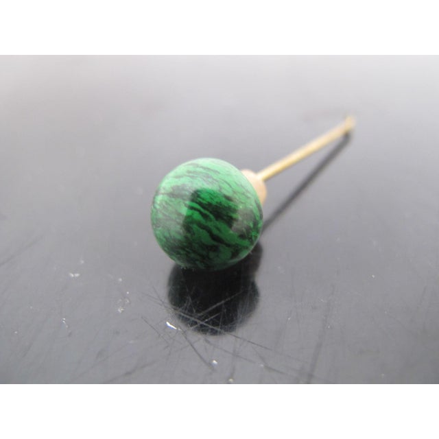 Antique Chinese Lapis Lazuli Malachite Gold Metal Double Gourd Snuff Bottle For Sale - Image 9 of 9