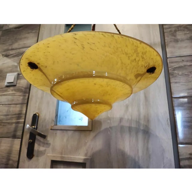 Art Deco Ceiling Lamp, 1920s For Sale - Image 3 of 8