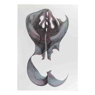 Giacomo Porzano, Nude, Woman from Shoulders, 1972, Etching For Sale