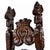 Pair of Restored Witco Conquistador Vintage Tiki Throne Chairs in New Faux Leopard Fur For Sale - Image 11 of 18