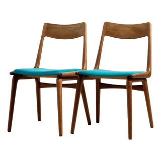 Teak Model 370 Boomerang Dining Chair by Alfred Christensen for Slagelse Møbelværk, 1960s, Set of 2 For Sale