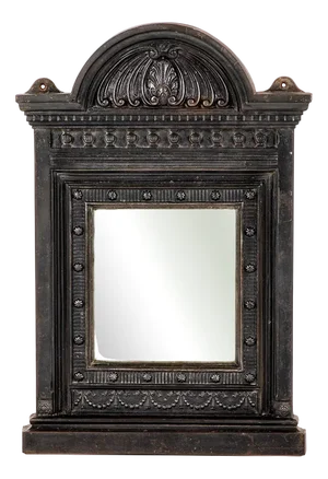 Cast Iron Over Mantle Fireplace Mirror
