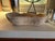 Contemporary Vintage Hand-Carved Wood Dough Bowl with Scalloped Edge For Sale - Image 3 of 12