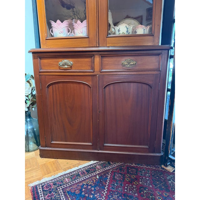 English Antique Mahogany Bookcase, 1800s For Sale - Image 11 of 11