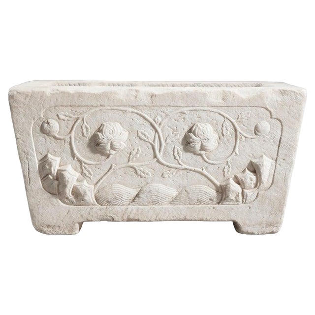 Marble Floral Planter For Sale