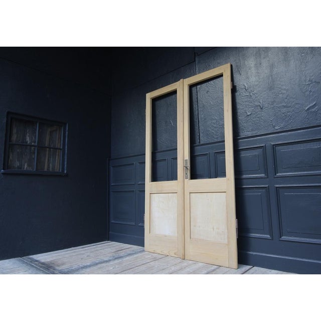 Antique Double Door in Pine, 1890s For Sale - Image 3 of 18