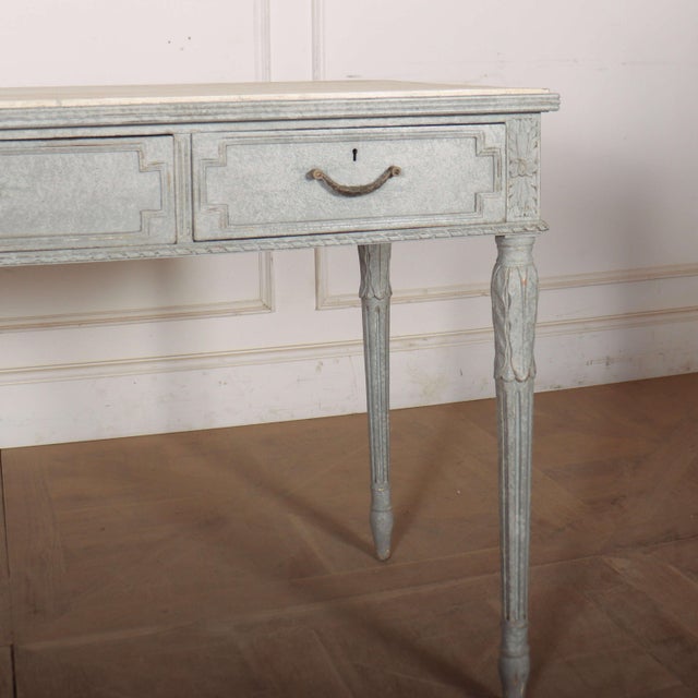 Swedish Painted Writing Table, 1890s For Sale - Image 3 of 13