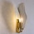 Designer Gray Sanded Leaf Murano Glass Wall Sconces, Contemporary Set of 4 For Sale - Image 6 of 8