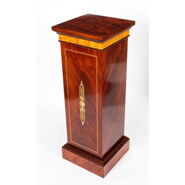 1920s Vintage Monumental Ormolu Mounted Malachite Obelisks on Stands, 1920s, Set of 4 For Sale - Image 5 of 18