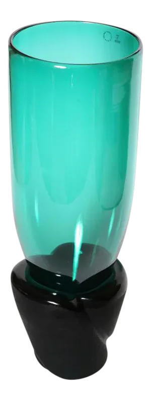 1984 Italian Monumental Venini " Munchen" Murano Glass Vessel by Laura Diaz De Santillana