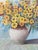 Yellow 1930s Wildflowers Still Life Oil Painting by F. Lazzaro For Sale - Image 8 of 9