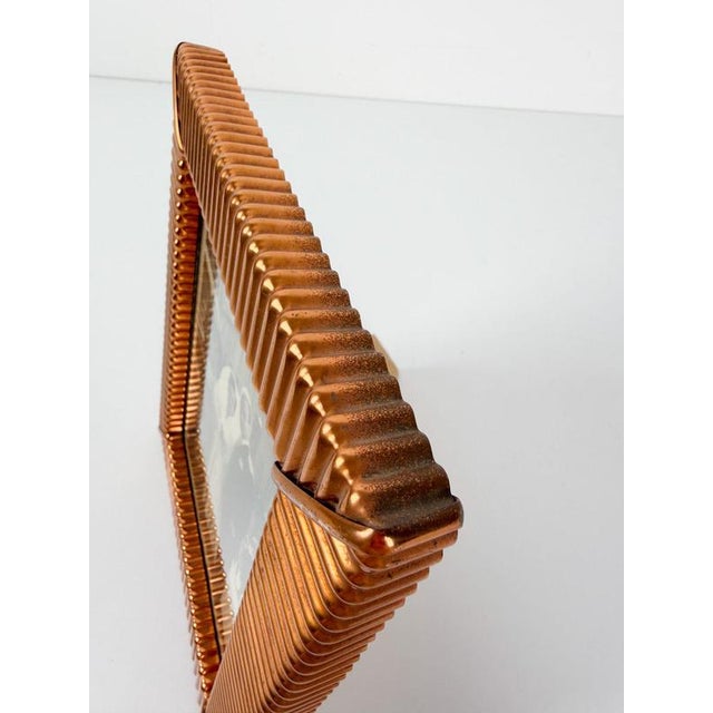 Mid-Century Modern Italian Embossed Copper Tabletop Picture Frame, 1930s For Sale - Image 16 of 18