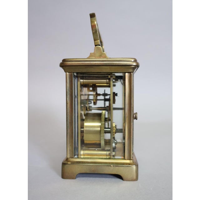 Brass Documented 1907 Cattistock Hunt Puppy Show Award Clock With Original Presentation Card – Third Prize "Best Bitch of Couple," England For Sale - Image 8 of 12