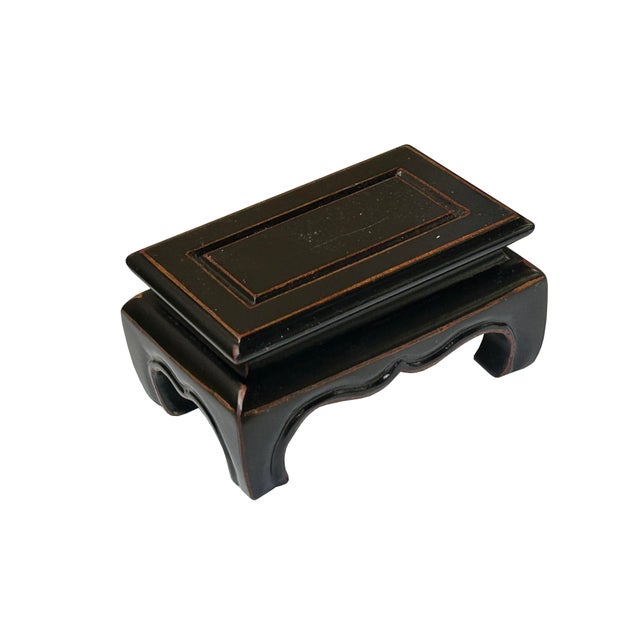 4.5" Black Claw Legs Rectangular Display Stand Riser Easel For Sale - Image 4 of 6