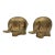 Mid-Century Brass Elephant Bookend or Doorstop Sculptures Made in Korea - A Pair For Sale