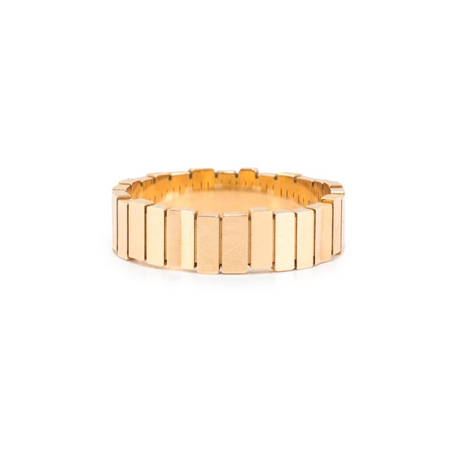 Men’s Christian Dior Gem Collection 18k Yellow Gold Band Ring, Size 10 For Sale In Houston - Image 6 of 8
