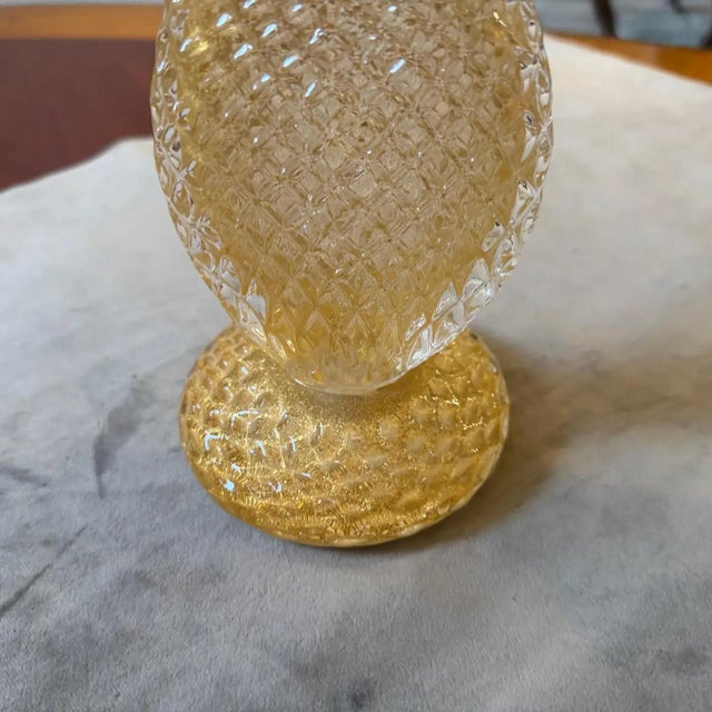 Christian Dior A 1990s Dior Home Green and Gold Murano Glass Flowering Cactus For Sale - Image 4 of 14
