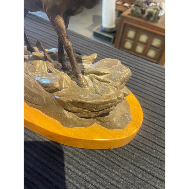 1980s 1980s Original Bronze Elk by Clark Bronson Entitled “Wapiti” 11/75 For Sale - Image 5 of 11