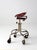 Metal Vintage Industrial Rolling Stool With Cast Iron Tractor Seat For Sale - Image 7 of 18