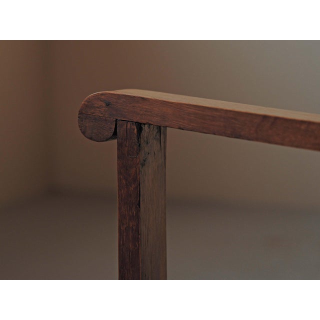 French Modernist Reconstruction Oak Armchairs, 1940s, Set of 2 For Sale - Image 11 of 16