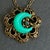 Vintage Crescent Moon Necklace Etruscan Victorian Style Moon Glow Witchy 16" For Sale - Image 4 of 11