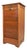 Oak Roller Shutter Cabinet with Shutter, 1930s For Sale