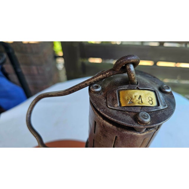 Metal Vintage Gasoline Miners Lamp, 1970s For Sale - Image 7 of 12