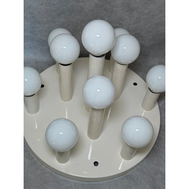 Vintage 8-Light Ceiling Lamp from Sölken Leuchten, Germany, 1970s For Sale - Image 5 of 10