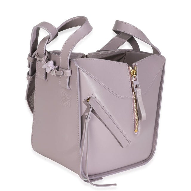 Contemporary Purple Fog Calfskin Small Hammock Compact Shoulder Bag For Sale - Image 3 of 10