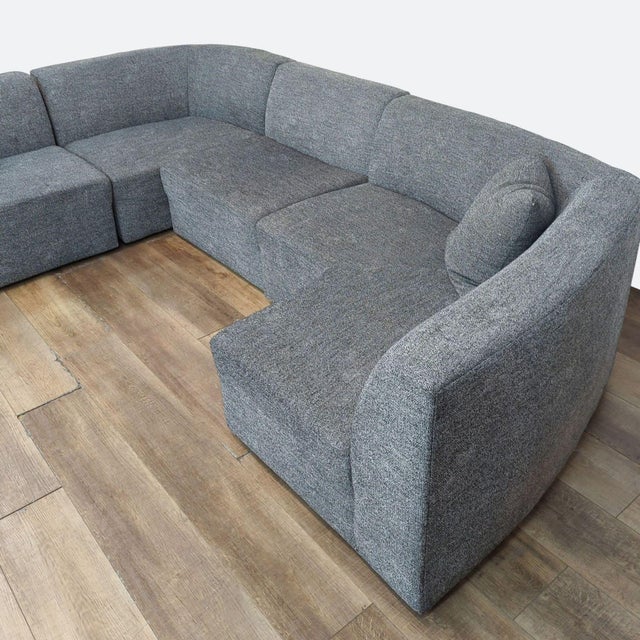 Modern Room & Board Astaire Modern Curved Modular Sectional Sofa For Sale - Image 3 of 5