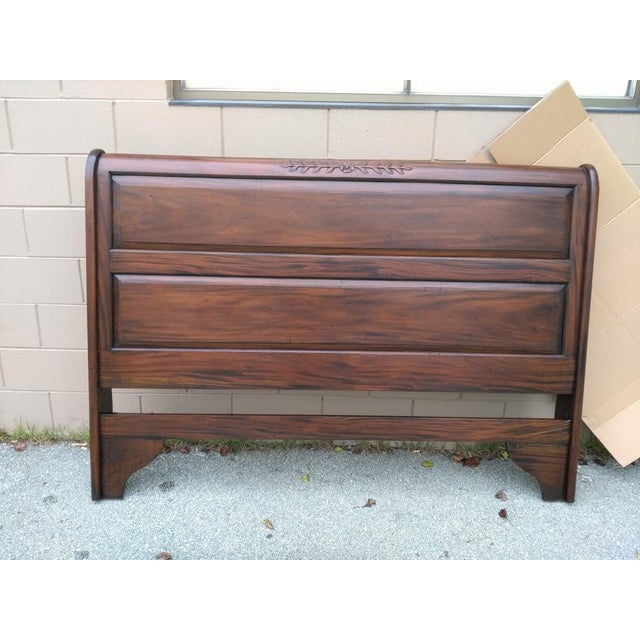 Queen Size Mahogany Headboard Chairish
