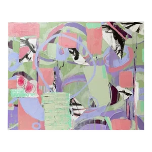 Contemporary Original Abstract Mixed-Media Painting by Linda Gerson