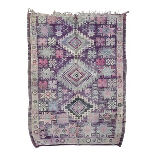 1980s Lavender Moroccan Wool Rug - For Sale