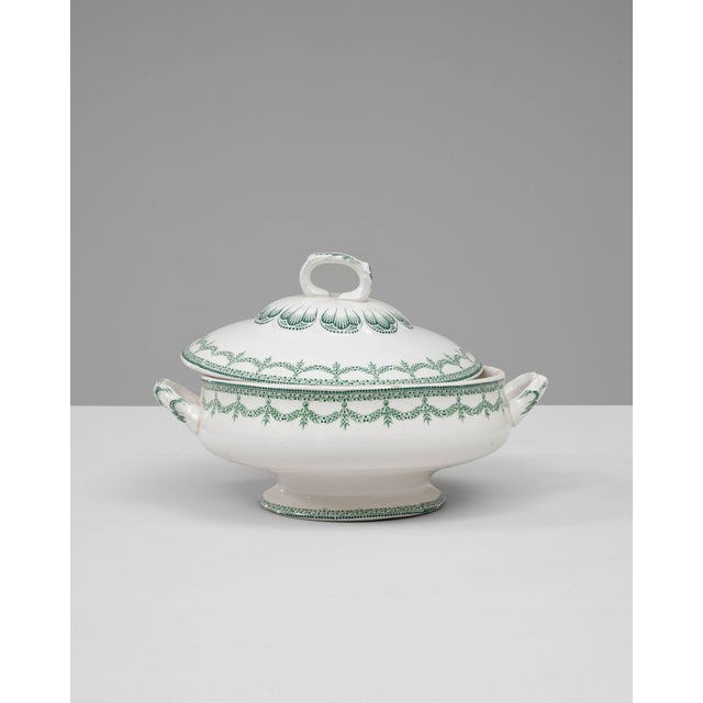 20th Century Belgian Special Edition Porcelain Tureen with Lid For Sale - Image 18 of 18