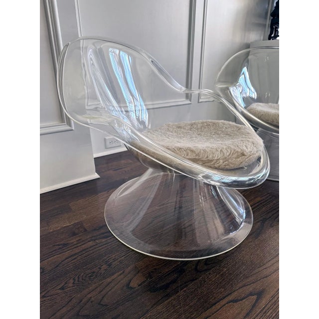 Laverne International Daffodil Lounge Chairs by Erwin & Estelle Laverne - a Pair For Sale - Image 4 of 12