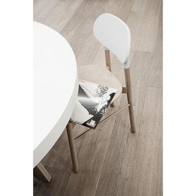 Turquoise Bokken Chairs in Natural Beech by Colé Italia, Set of 4 For Sale - Image 9 of 10