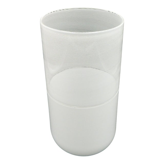 Vintage Glass Vase by Tapio Wirkkala for Venini, 1990 For Sale