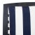 Spritely Home Pate 3-Piece Bar Height Bistro Set, Black/Beige Cush/Navy & White Square Pillow For Sale - Image 4 of 7